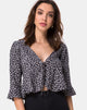 Immagine di Vinequa Blusa in Ditsy Rose Nero