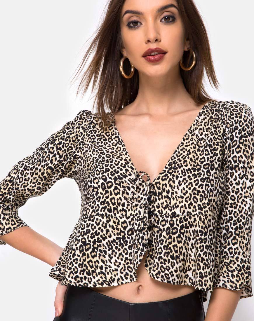 Top Vinequa in Rar Leopard