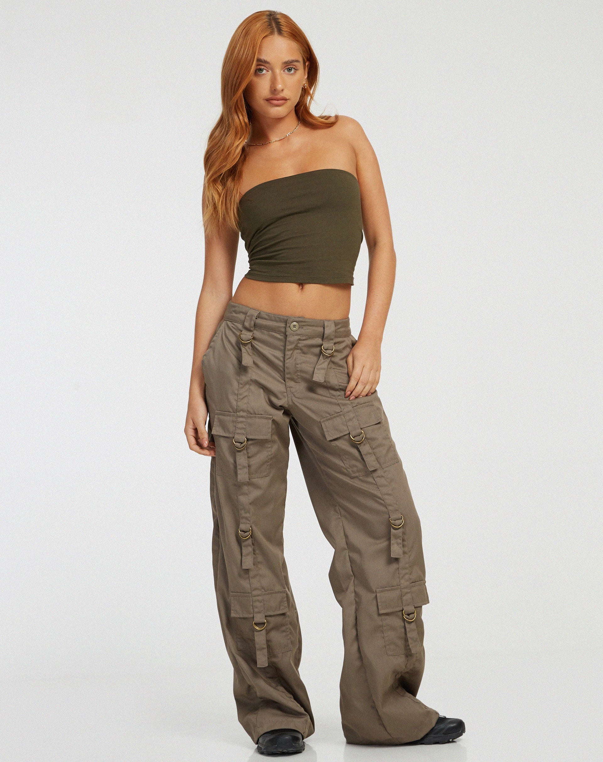 immagine di Vinsa Cargo Trouser in marrone chiaro
