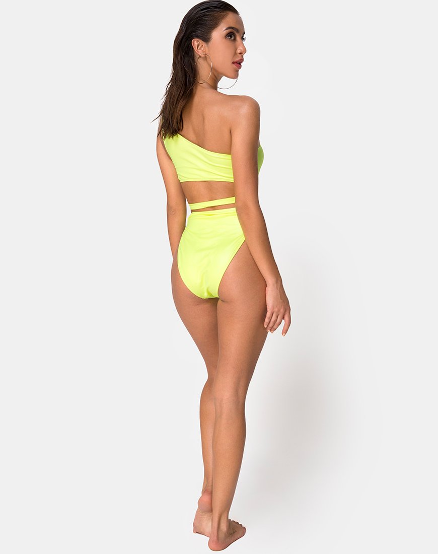 Immagine del costume da bagno Vixie in Lime rivestito