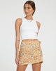 immagine di Volta Mini Skirt in Picnic Print Brown