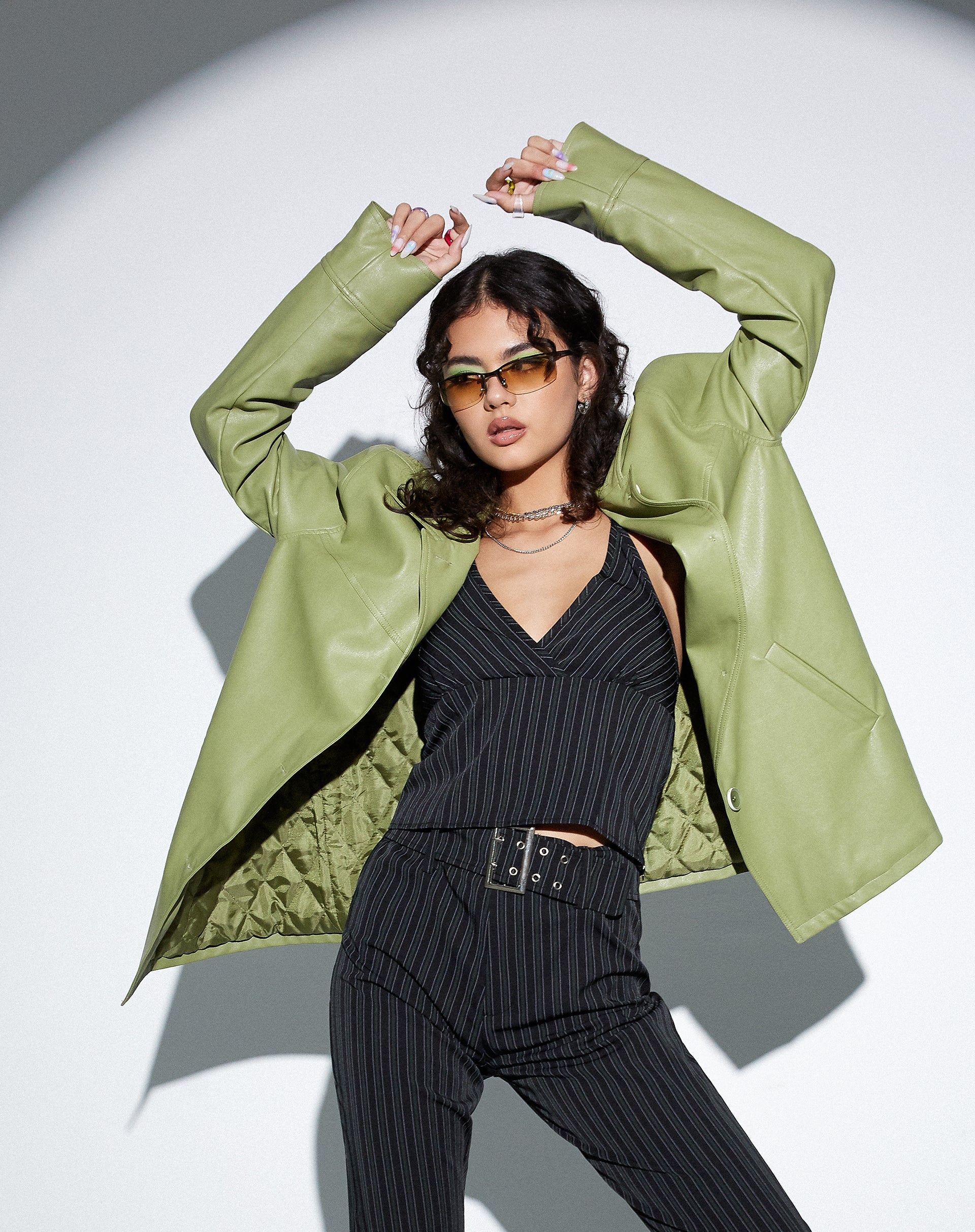 Immagine di MOTEL X OLIVIA NEILL Giacca Walta in Pu Green
