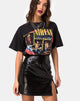 Immagine di Wave Skirt in PU Croco Nero