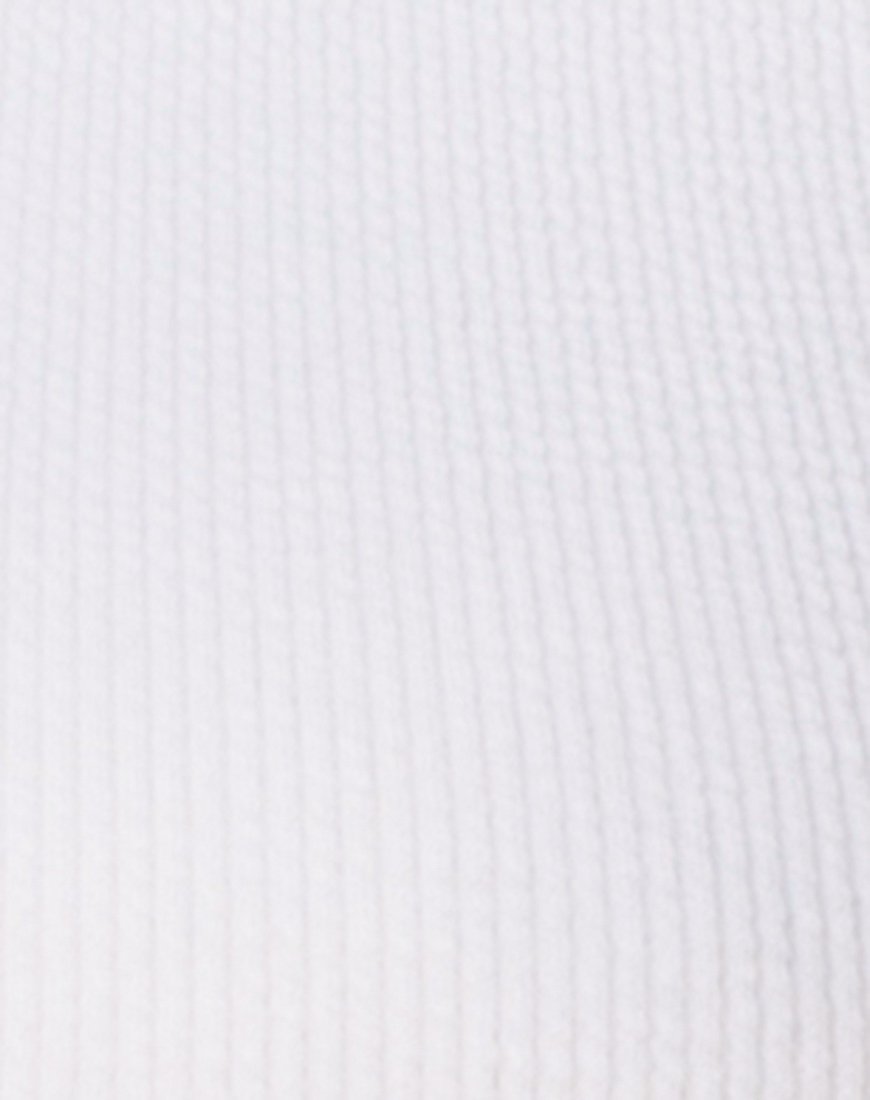 Immagine di Sattia Bodycon Dress in Mini Rib Bianco