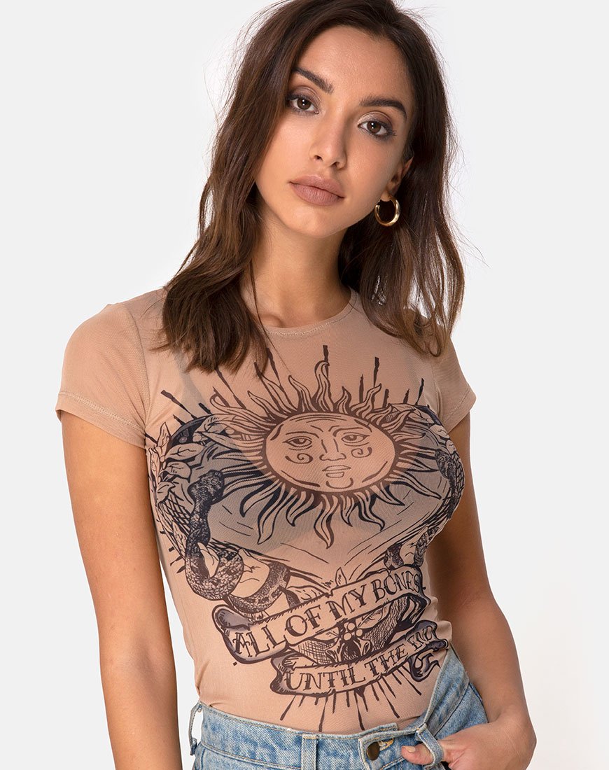 Immagine di Whitney Tee Alchemy in Net Taupe