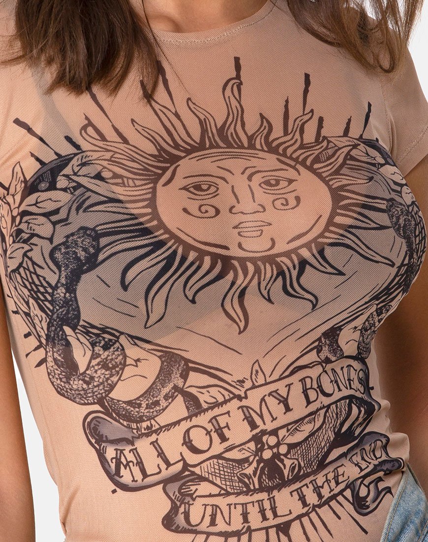 Immagine del vestito Wyatt in rete Alchemy Taupe