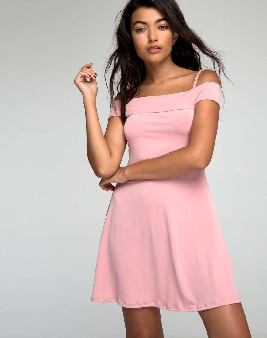 Abito Widuri Skater in Blush