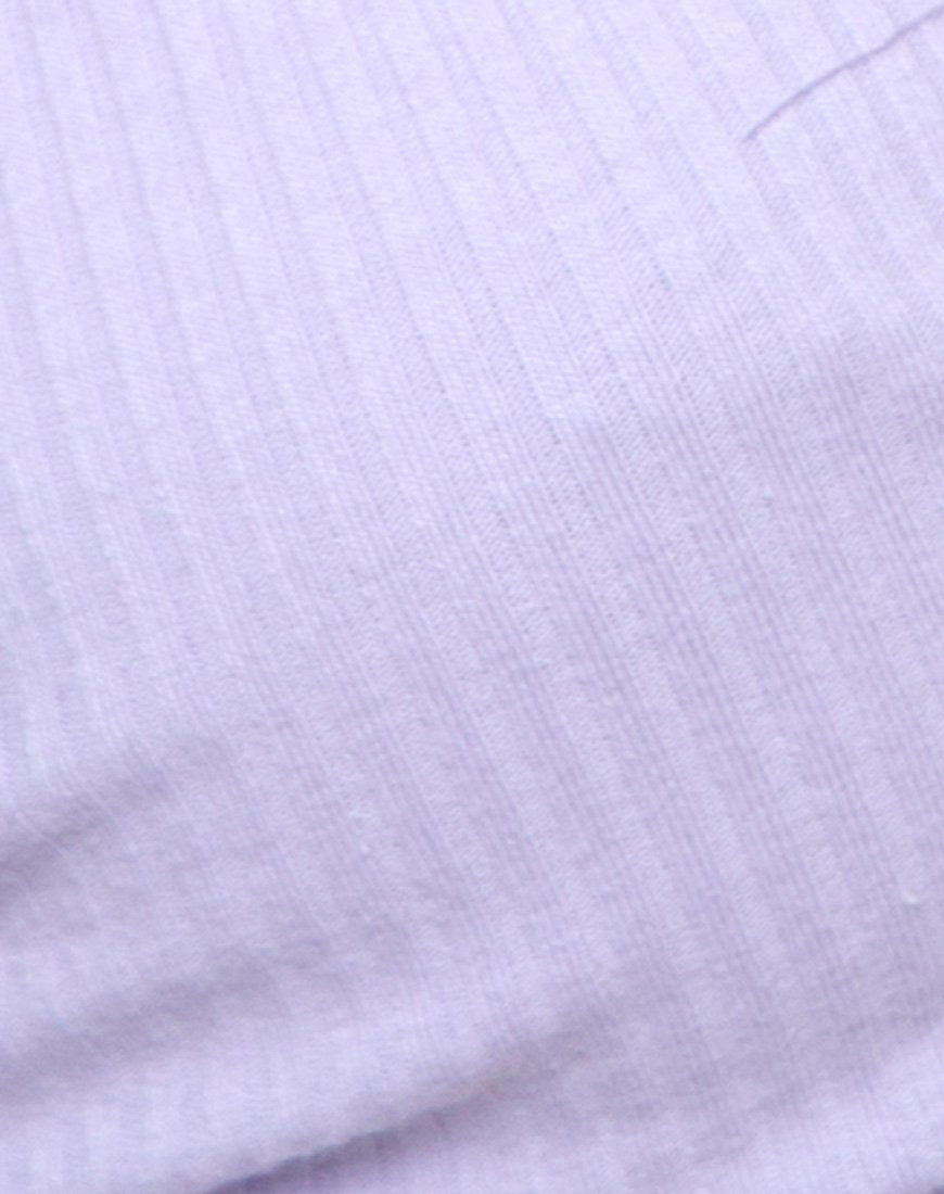 Immagine di Wrap Around Bralet in Rib Lilac