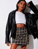 Immagine di Wrap Mini Skirt in 90s Grunge Check