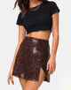 Immagine della gonna Wren in PU Snake Brown