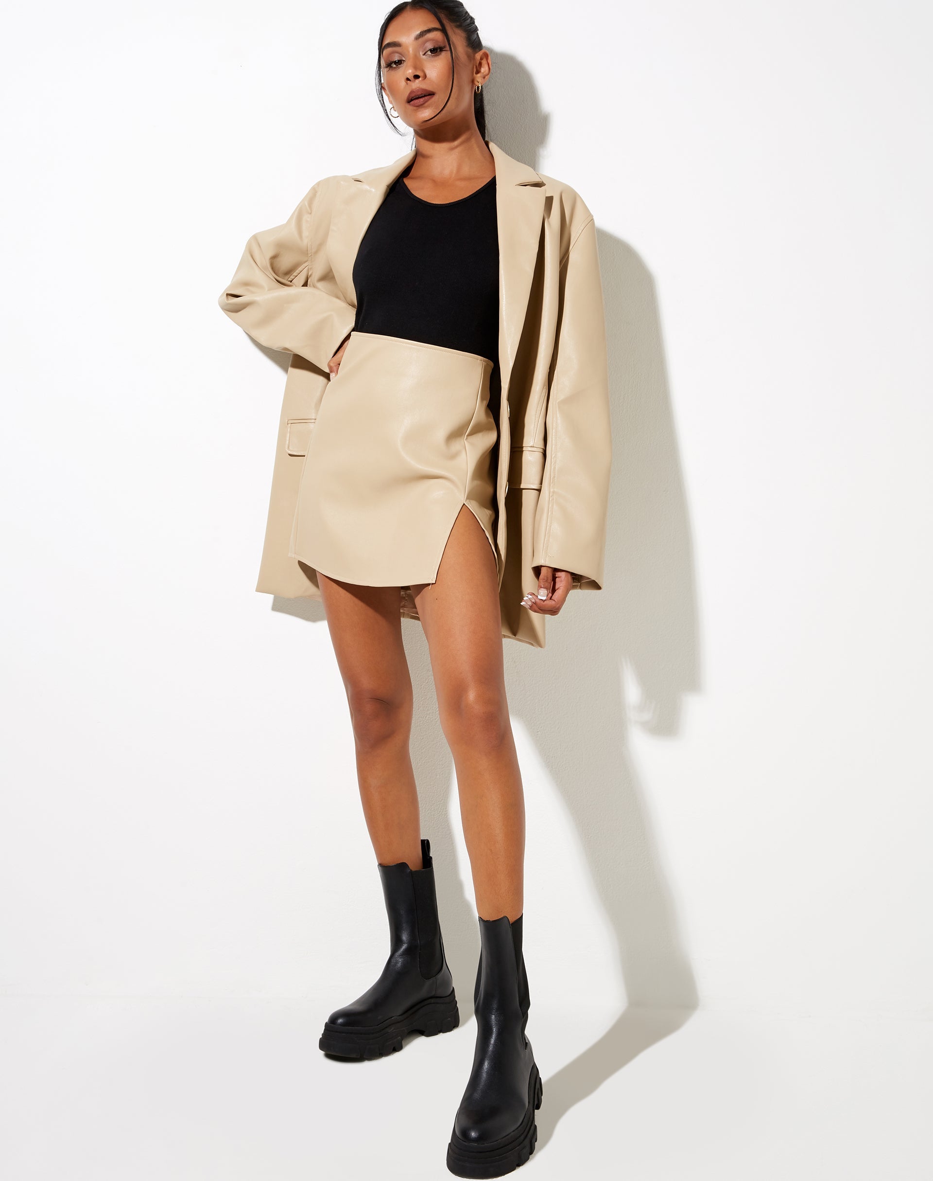 Immagine di Wren Mini Gonna in Buttermilk