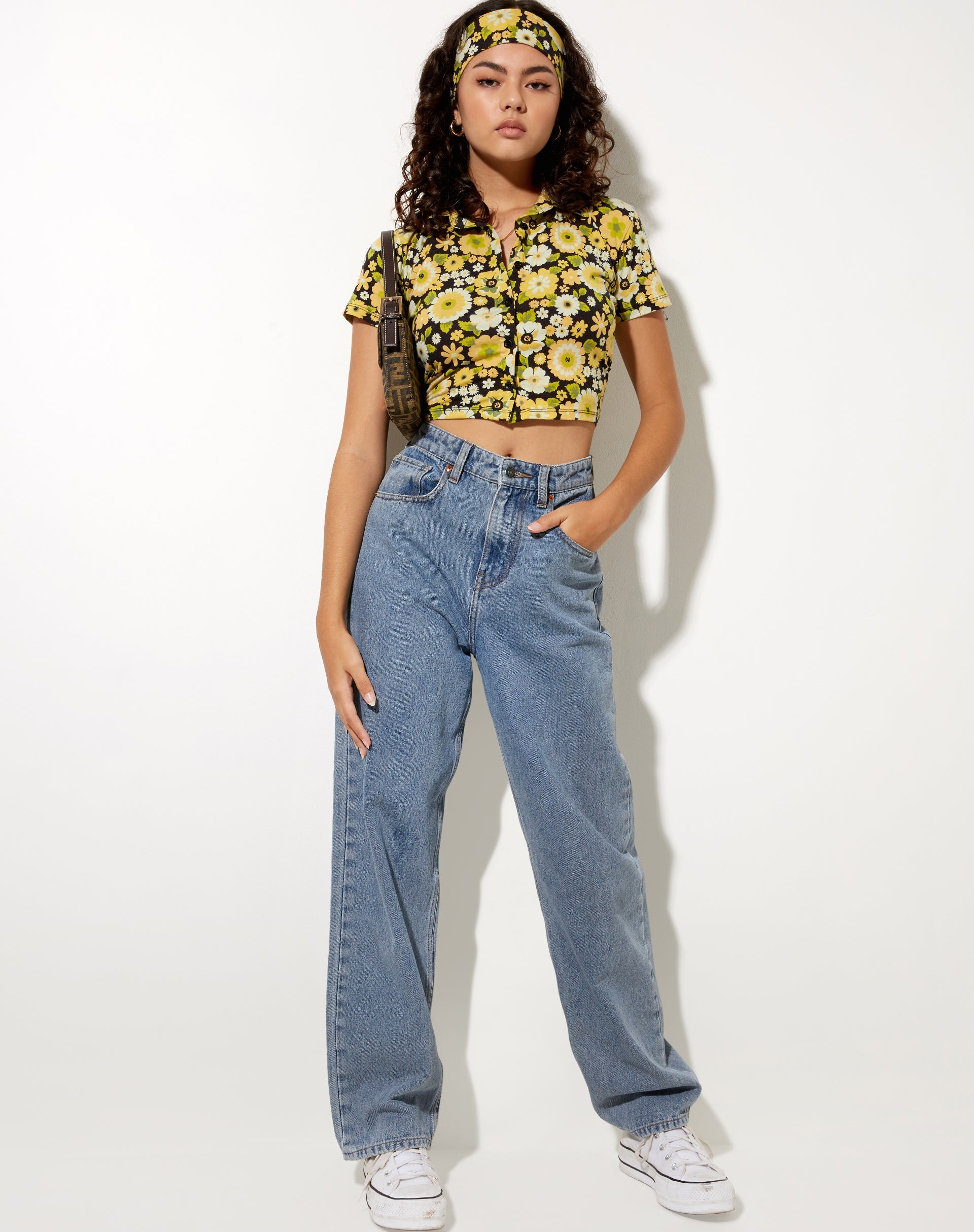 Immagine di Wuma Cropped Shirt in Retro Floral