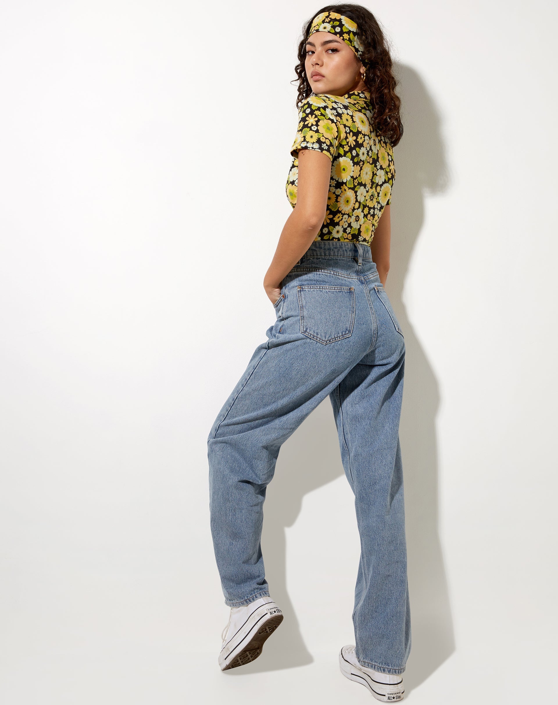Immagine di Wuma Cropped Shirt in Retro Floral