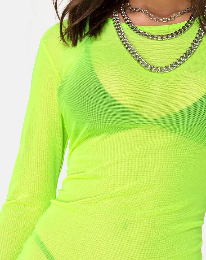 Immagine di Wyatt Bodycon Dress in giallo fluo