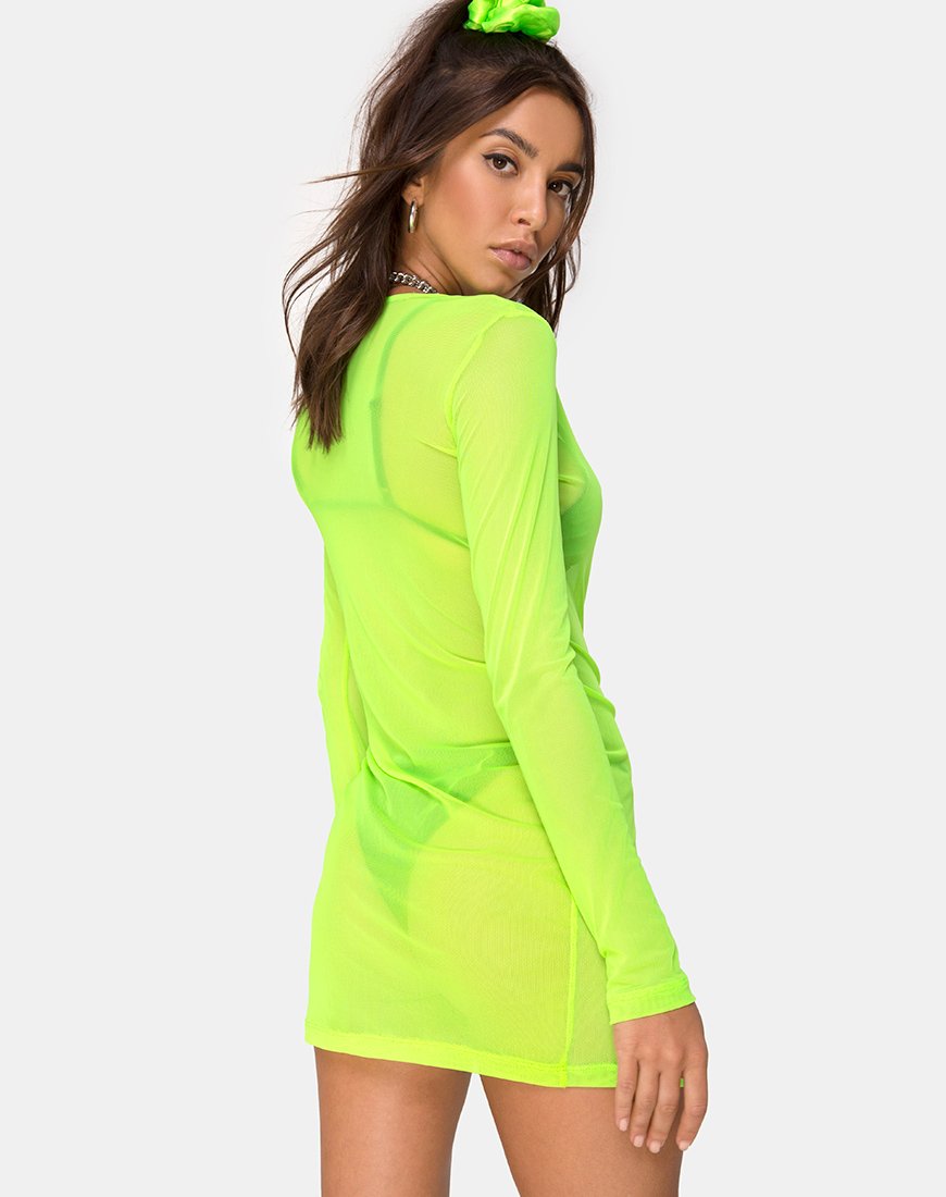 Immagine di Wyatt Bodycon Dress in giallo fluo