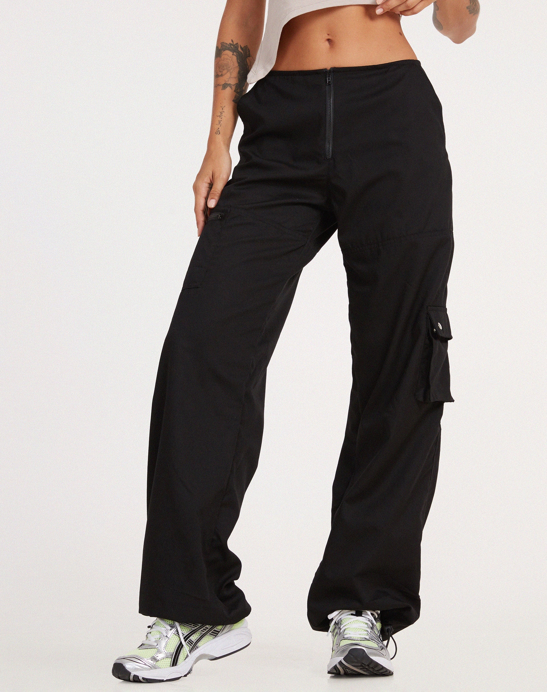 immagine di Xander Cargo Trouser in cotone Drill nero