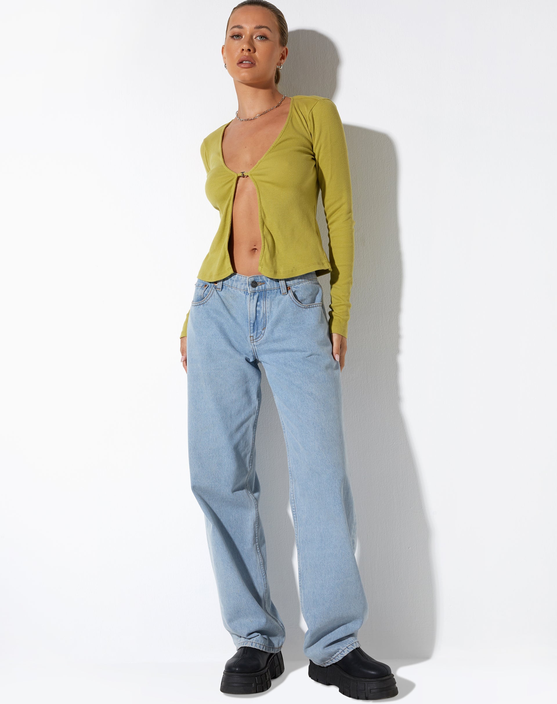 immagine di Xiur Cardi in Rib Cress Verde