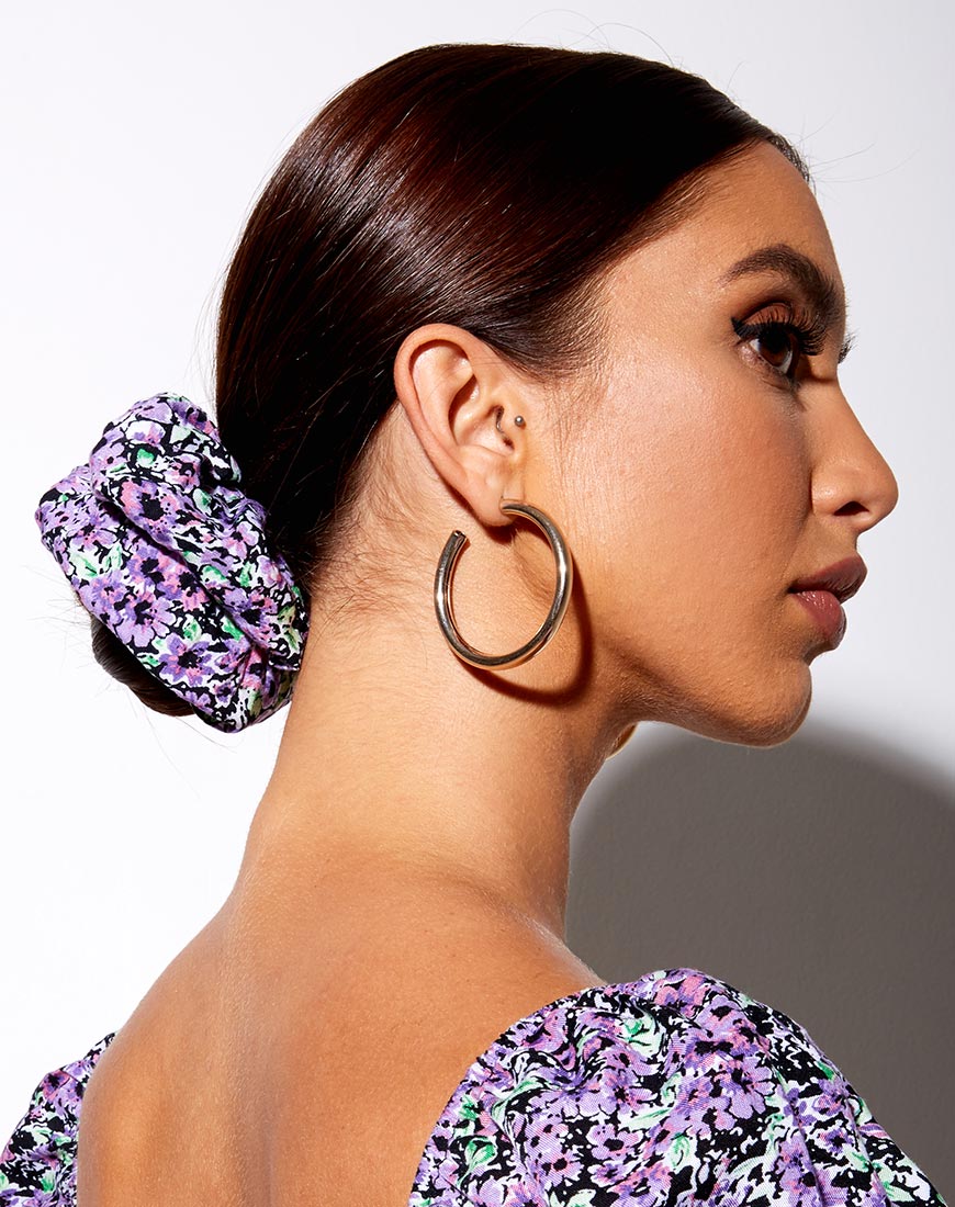 Scrunchie XL in fiore di lilla