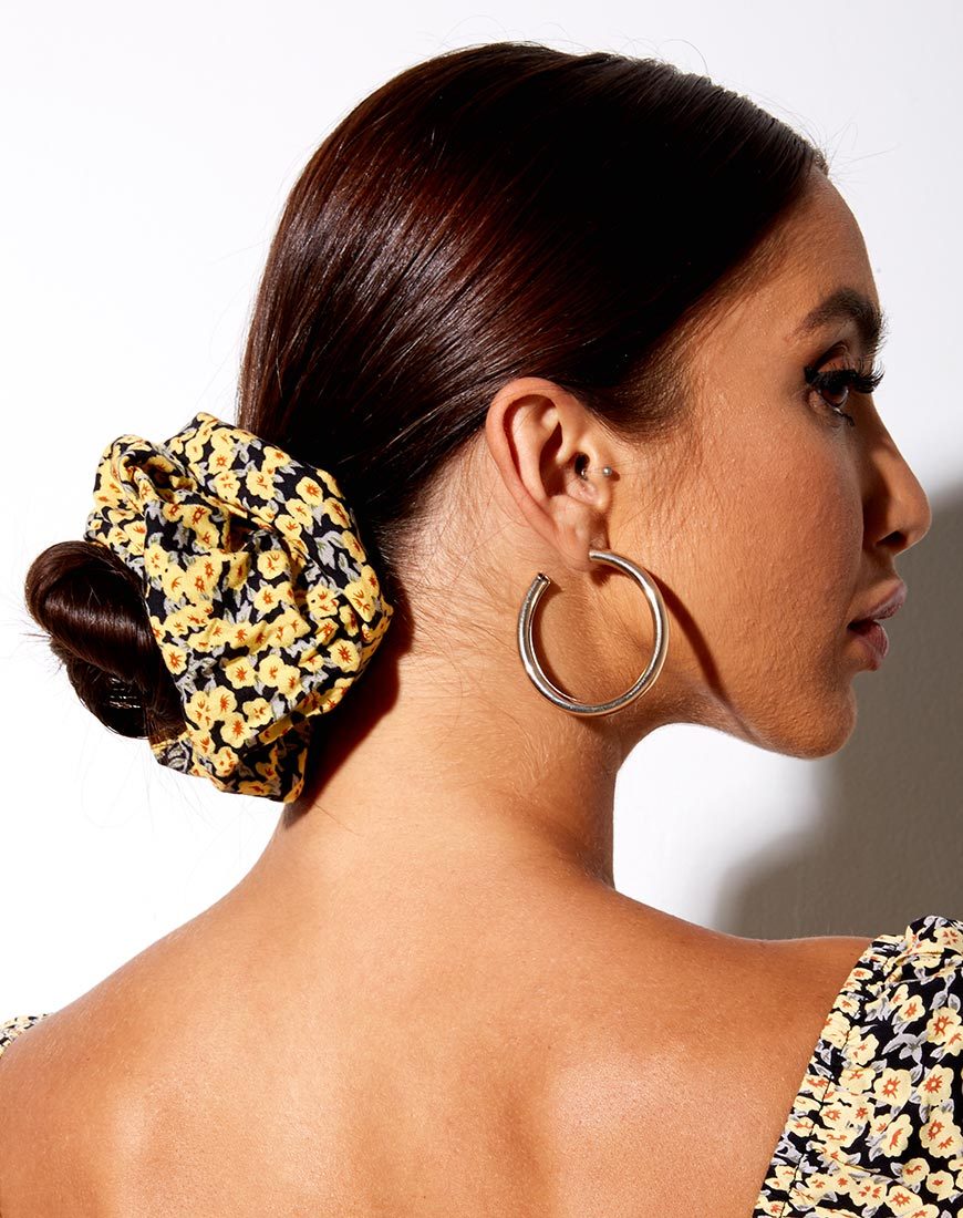 Scrunchie XL in Mini Bloom Yellow