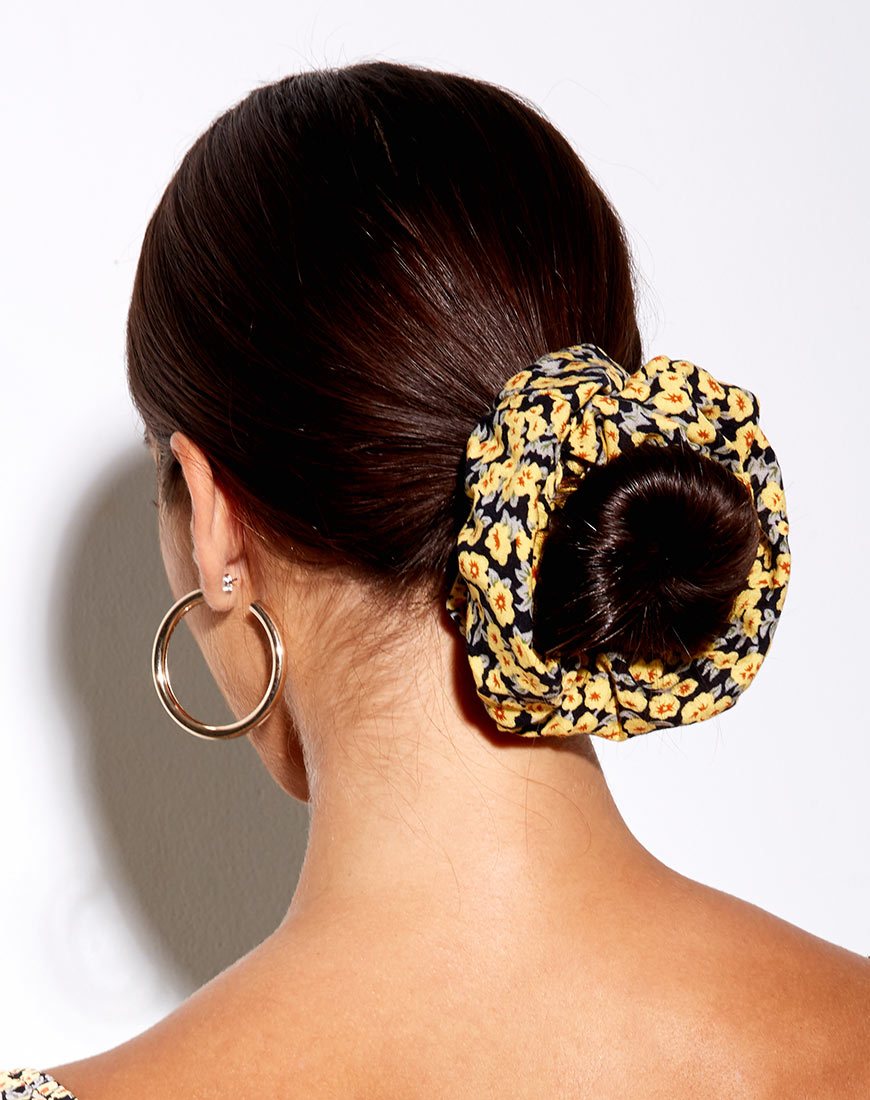 Scrunchie XL in Mini Bloom Yellow