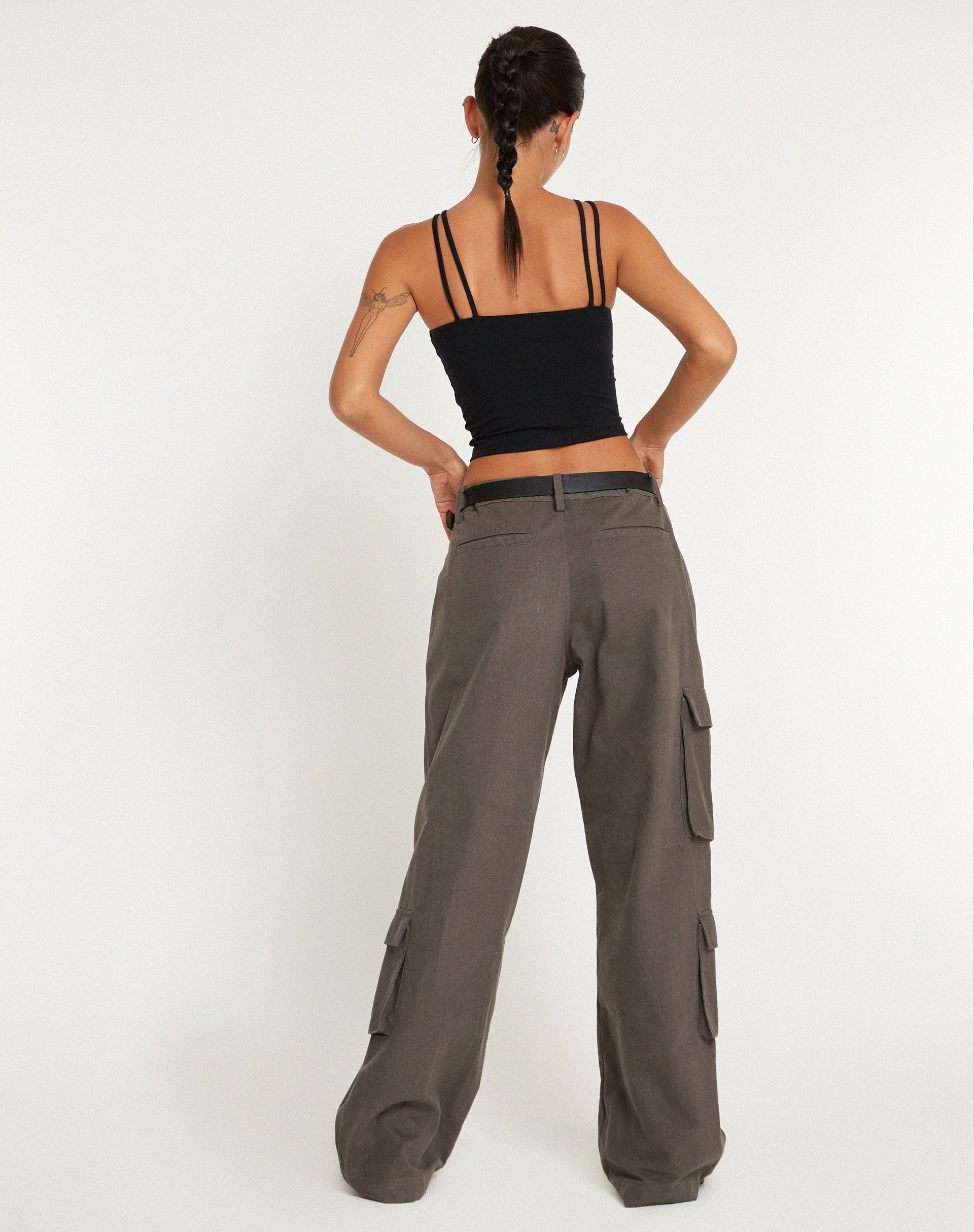 immagine di Xylia Crop Top in Lycra Nero