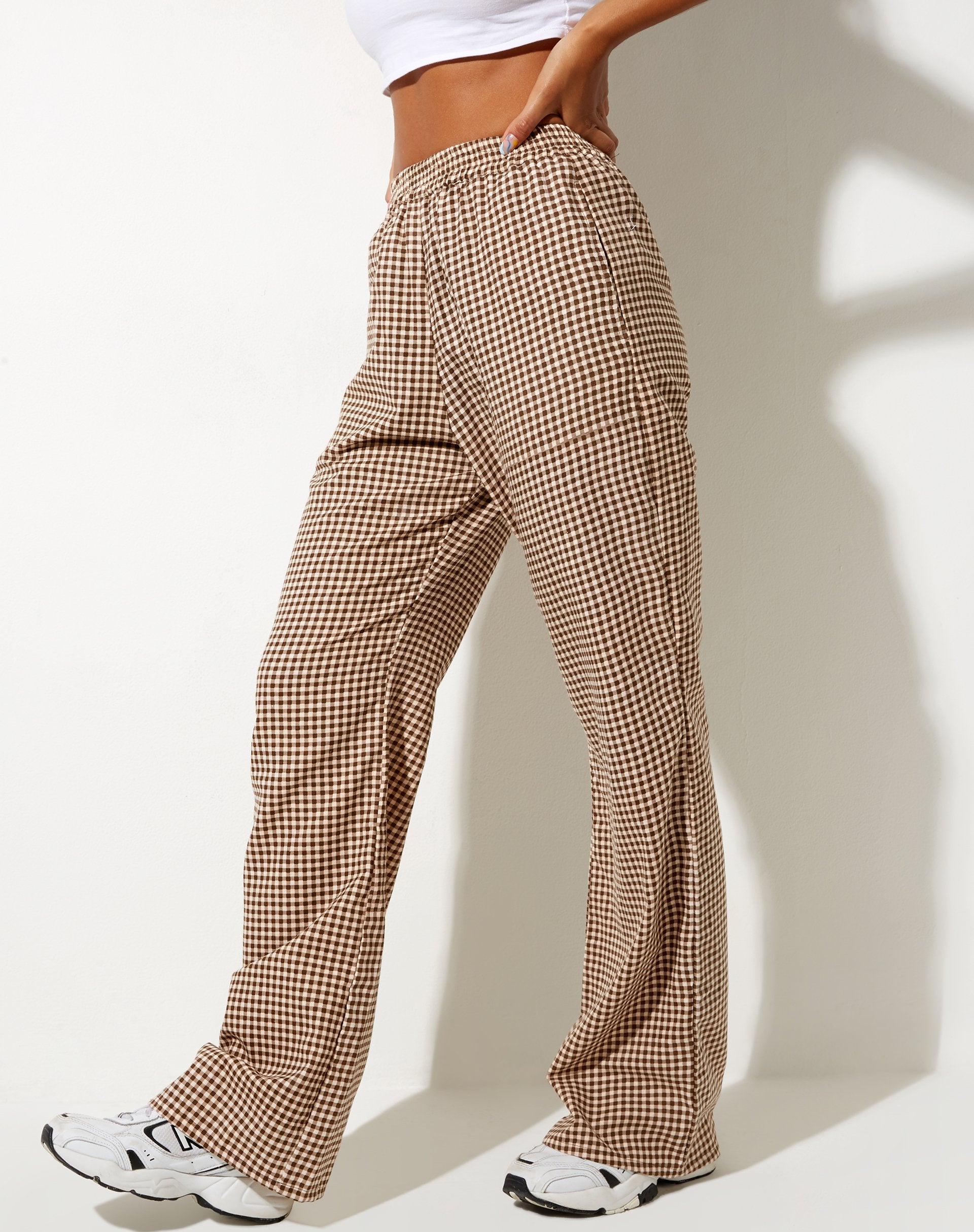 Immagine dei pantaloni Yara in Mini Gingham