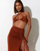 immagine di Yessa Crop Top in Crepe Brown