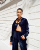 immagine di Dael Camicia oversize in velluto navy