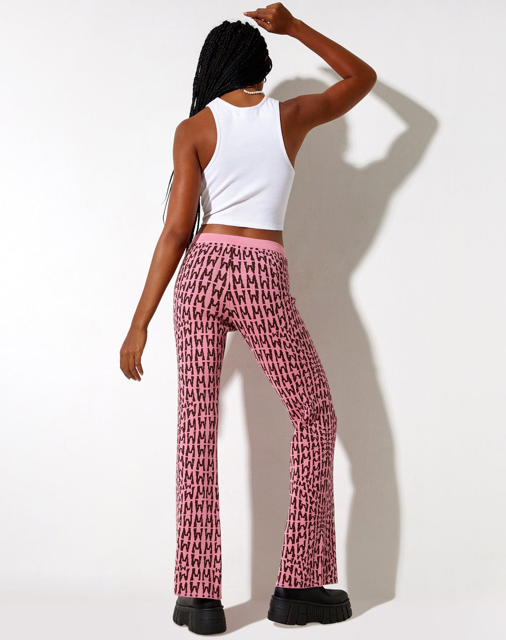 Pantaloni Yunia in rosa Wavey M