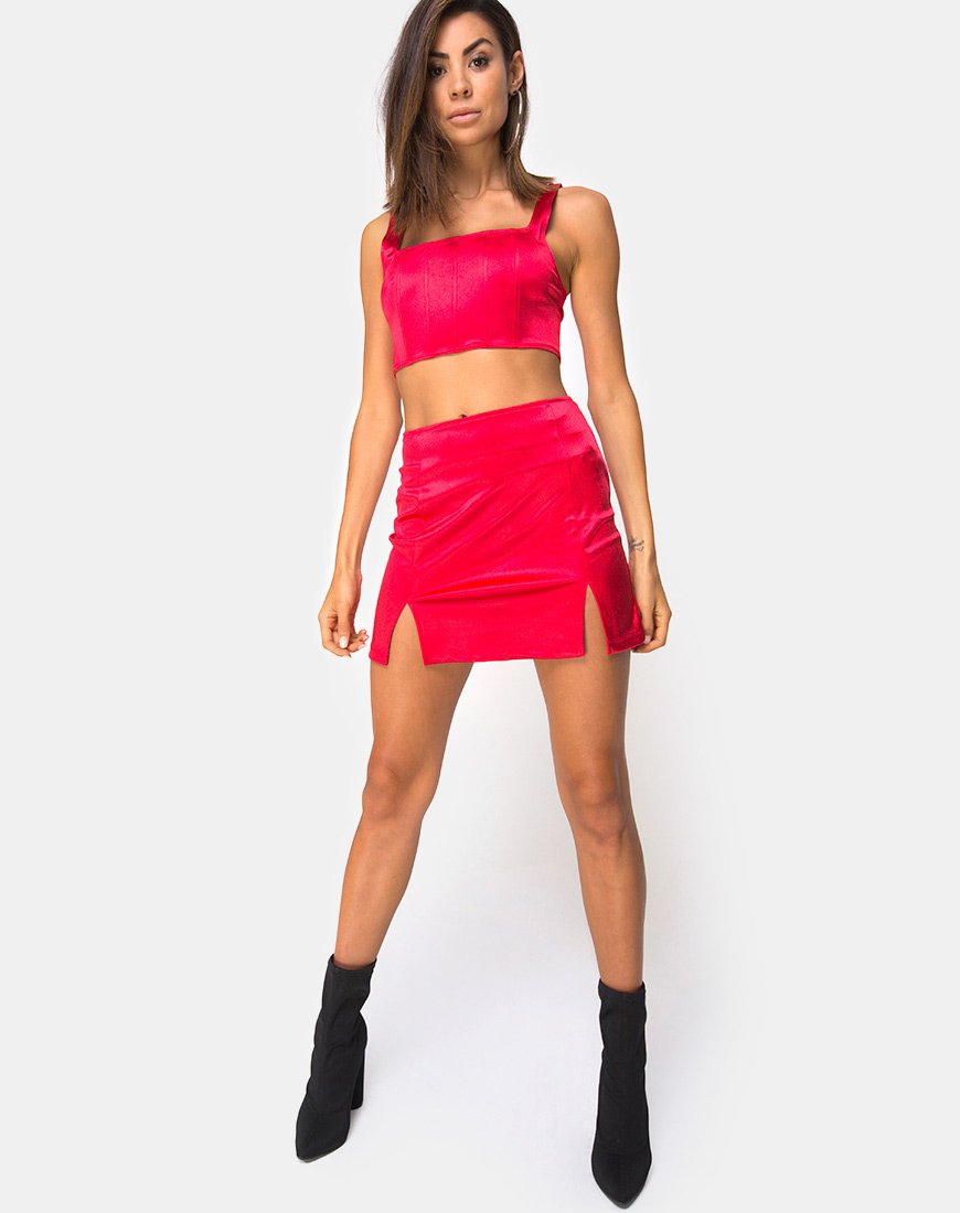 Immagine di Zaid Mini Gonna in rosso