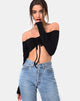 Immagine di Zalea Off The Shoulder Crop in nero