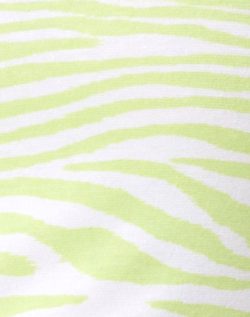 Immagine di Zamora Bodycon Dress in Classic Zebra Lime