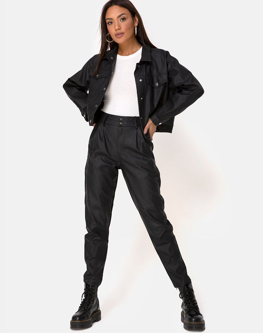 Zastan Pantalone PU Nero