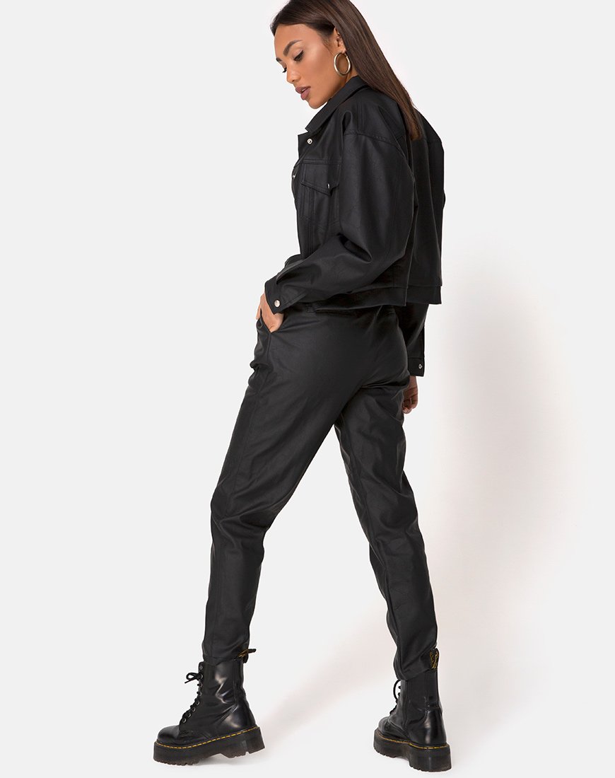 Zastan Pantalone PU Nero