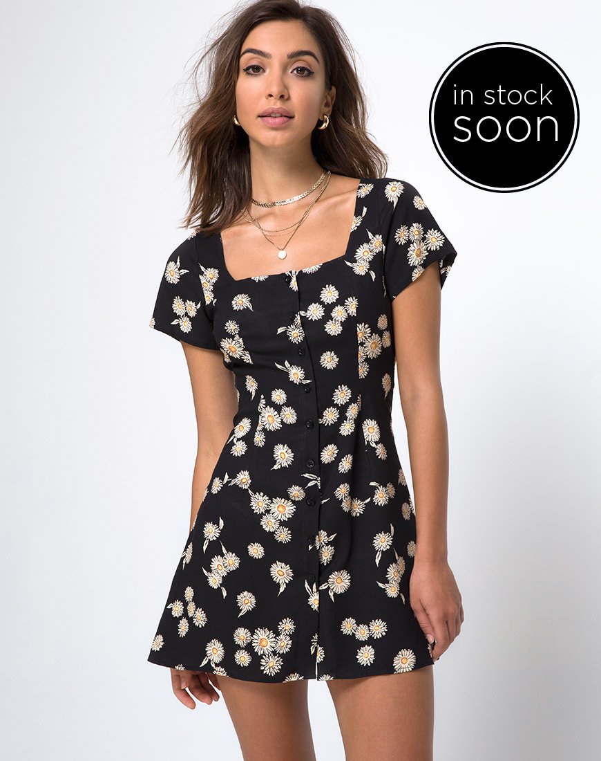 Immagine di Zavacca Tea Dress in Grunge Daisy Floral