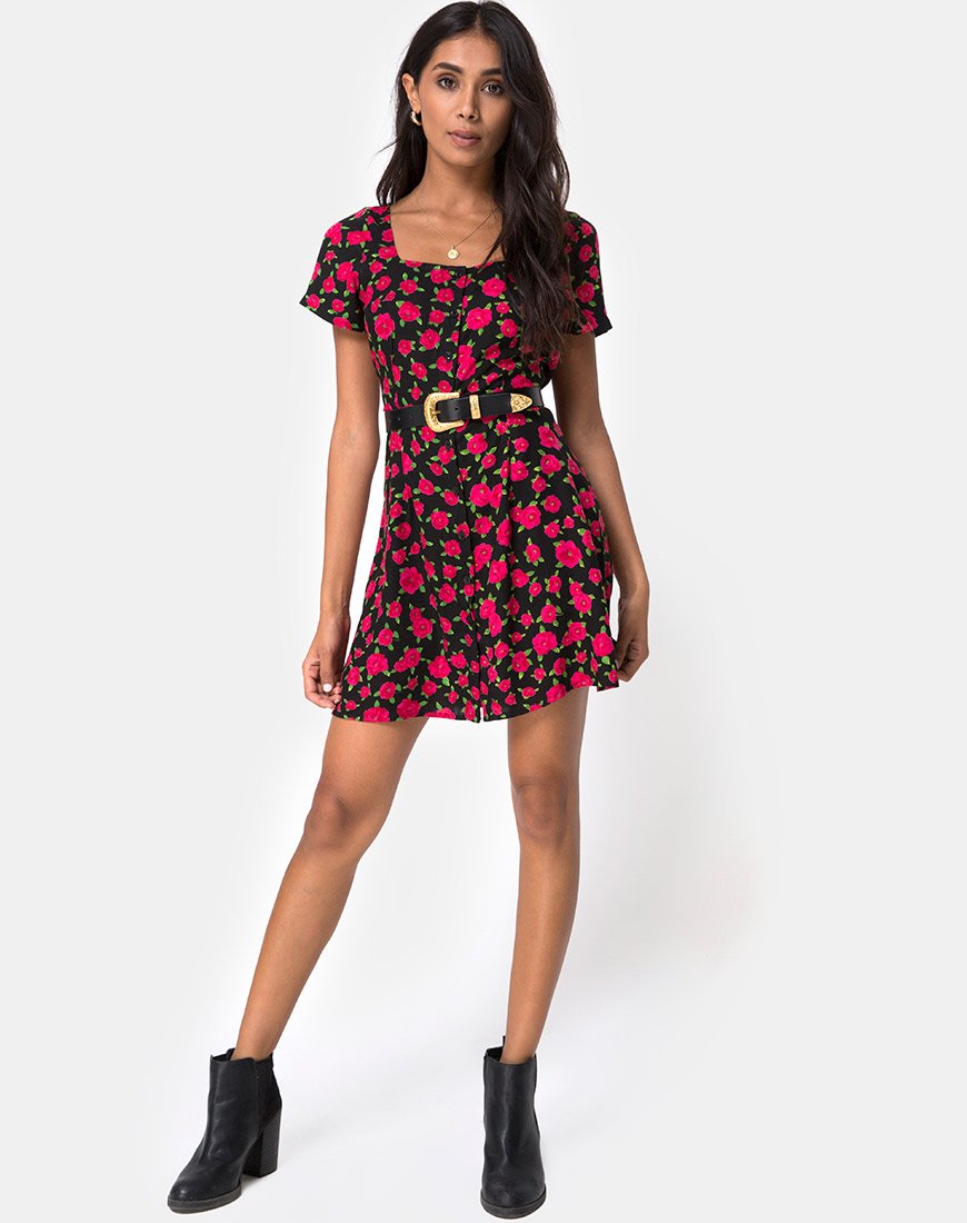 Immagine di Zavacca Dress in Red Bloom
