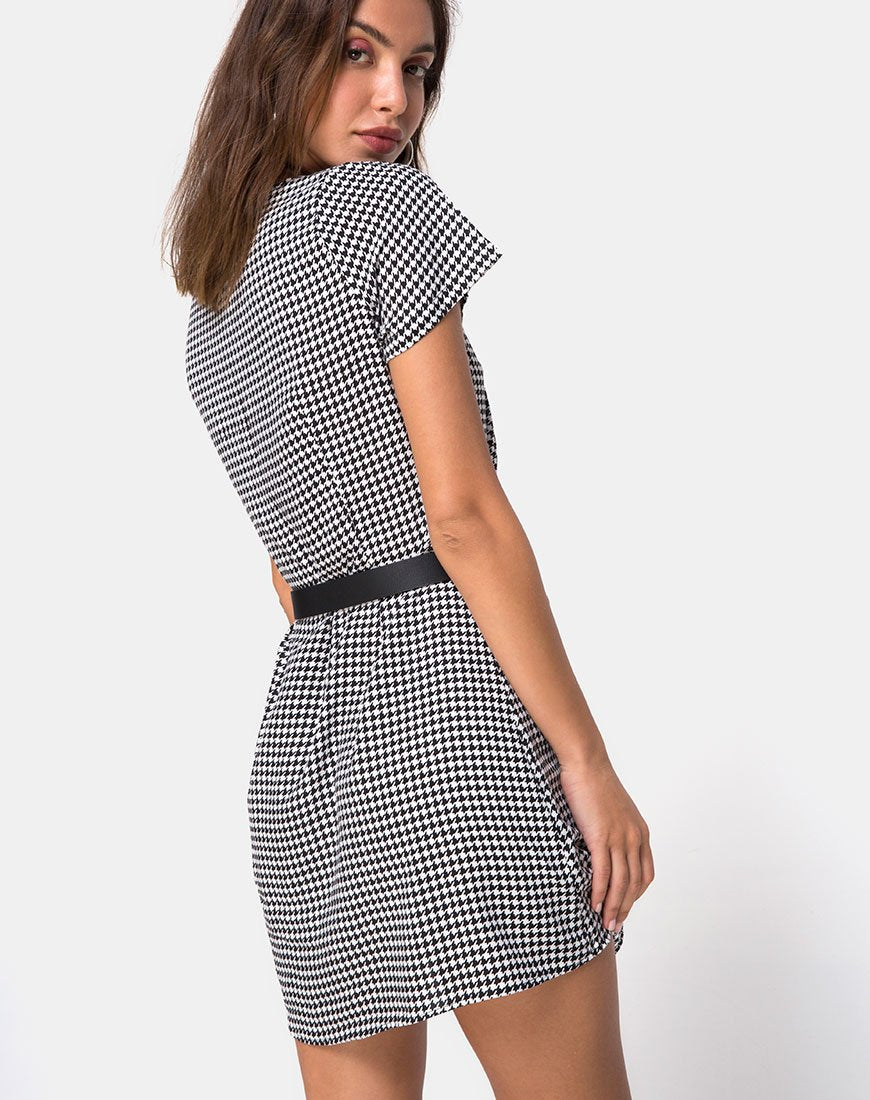 Immagine di Zavacca Tea Dress in Small Dogtooth