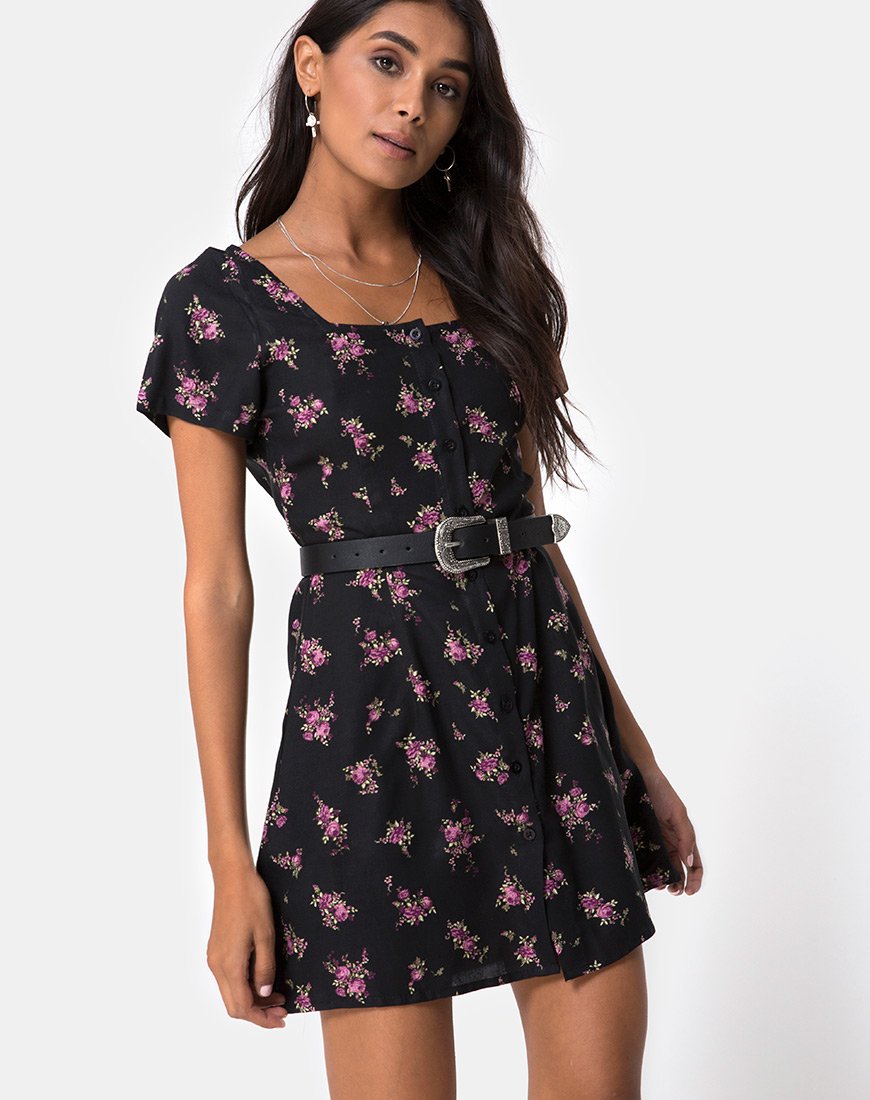 Immagine di Zavacca Mini Dress in Sohey Rose Nero