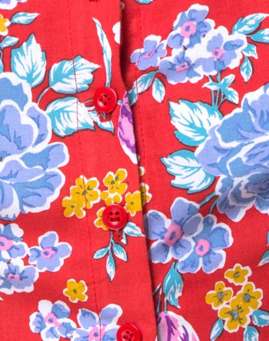 Immagine di Zavacca Tea Dress in Vintage Fleur