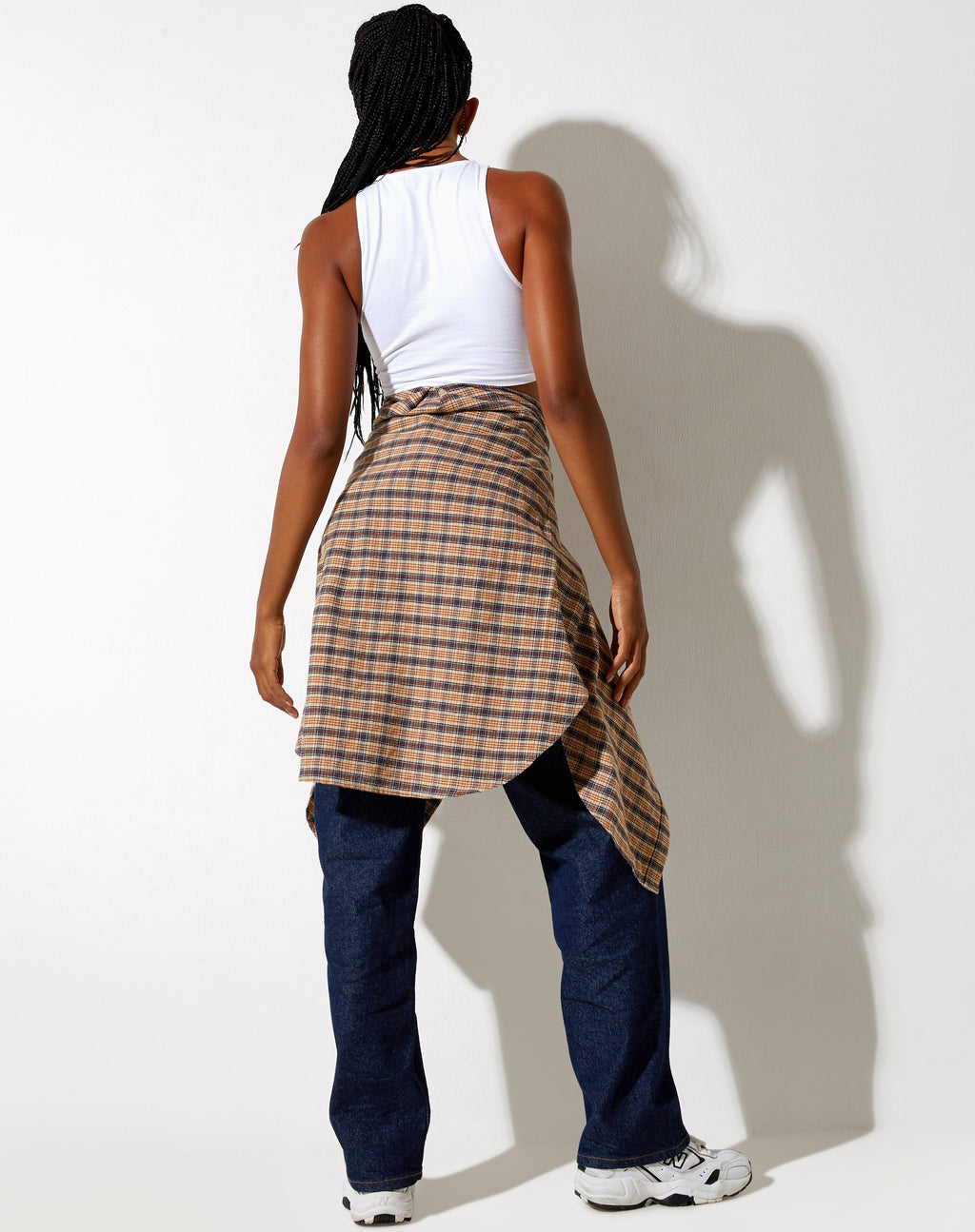 Zeme Crop Top in bianco