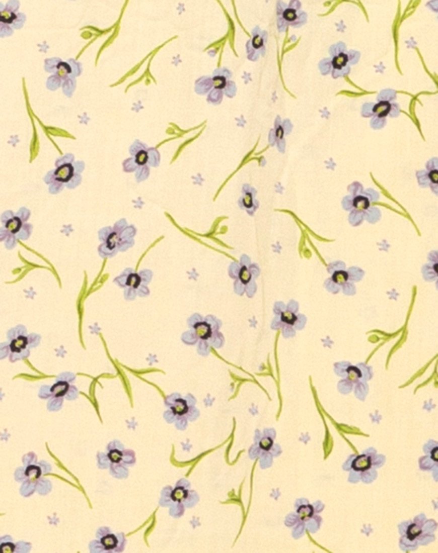 Immagine del vestito Zenith in fiore selvaggio Lemon Drop