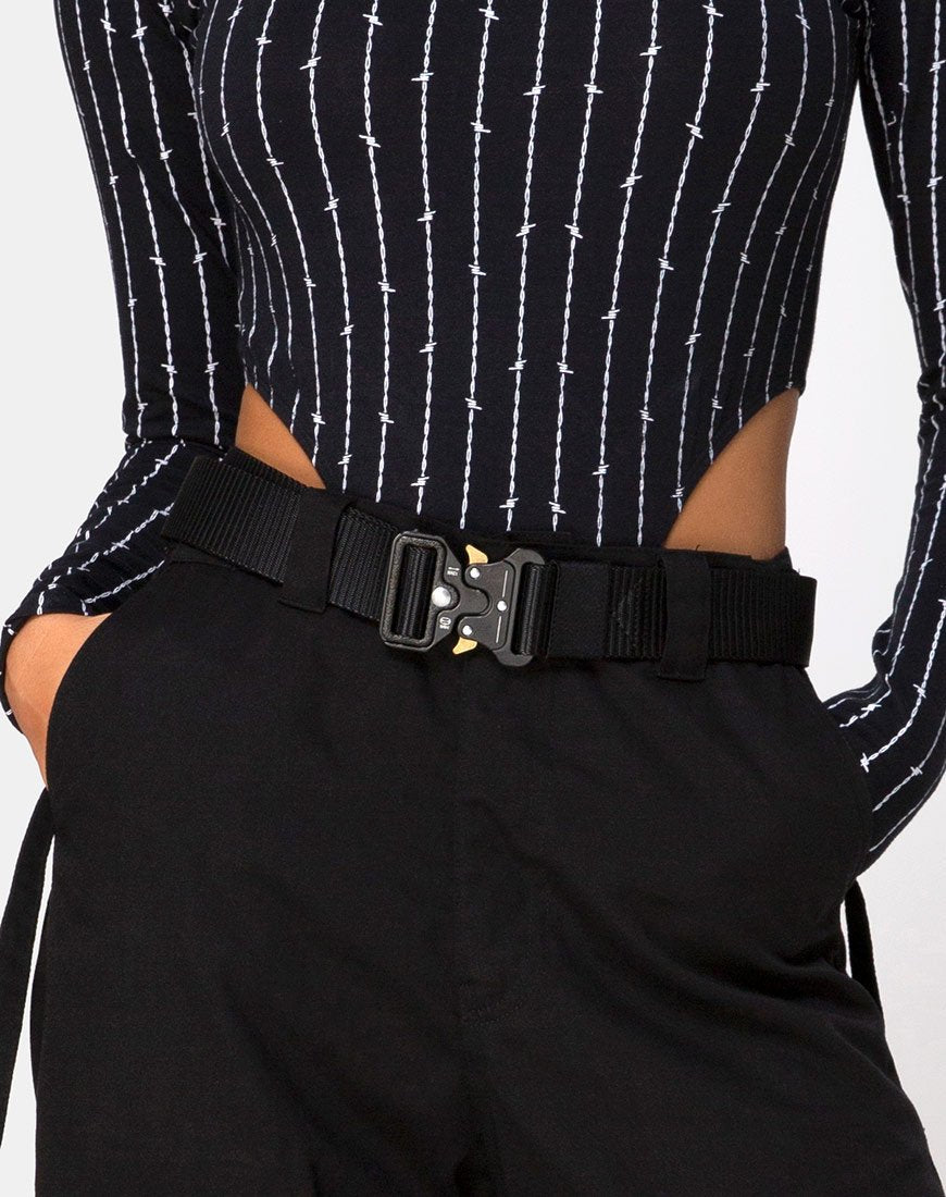 Cintura in nylon nera