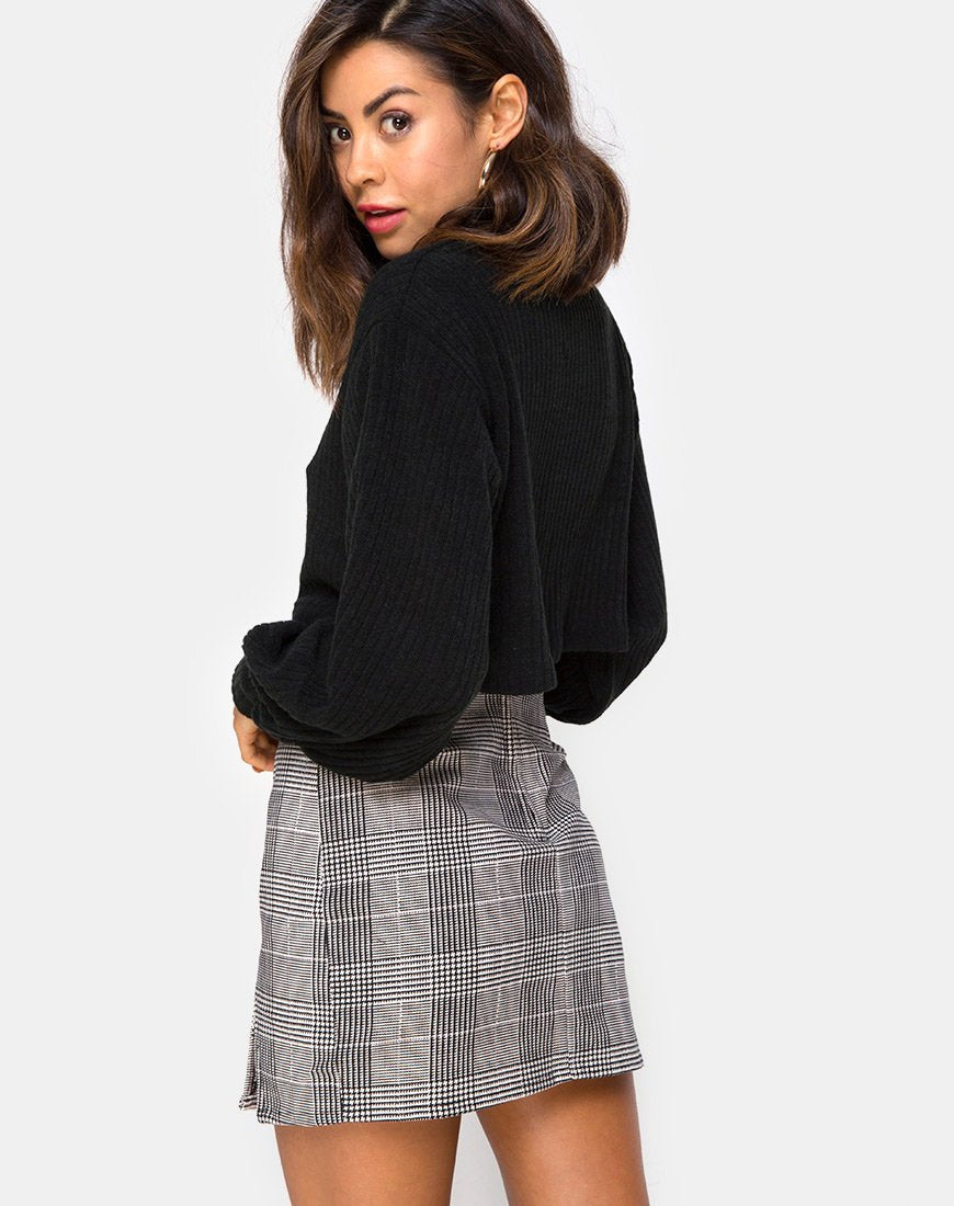 Minigonna Zida in Charles Check Grigio