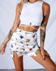 Immagine di Zida Mini Gonna in Crema Butterfly