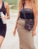 immagine di Kuincy Crop Top con fibbia diamantata nera