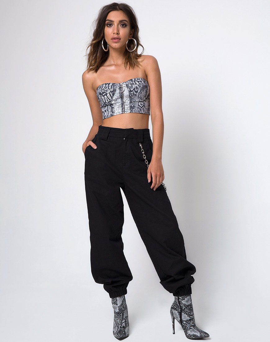 Immagine di Zipshi Crop Top in serpente