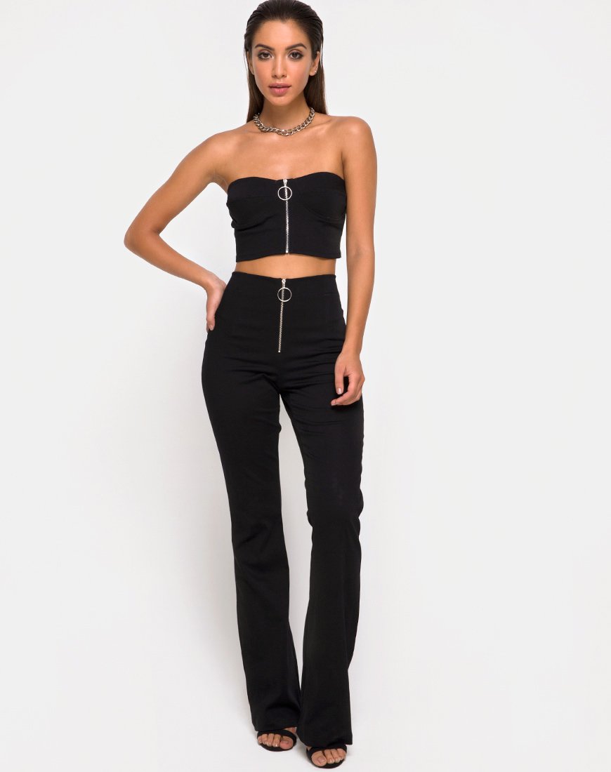 Pantaloni Zolia in nero