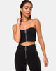 Immagine di Zipshi Crop Top nero
