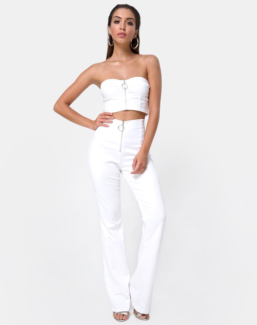 Immagine dei pantaloni Zolia in bianco
