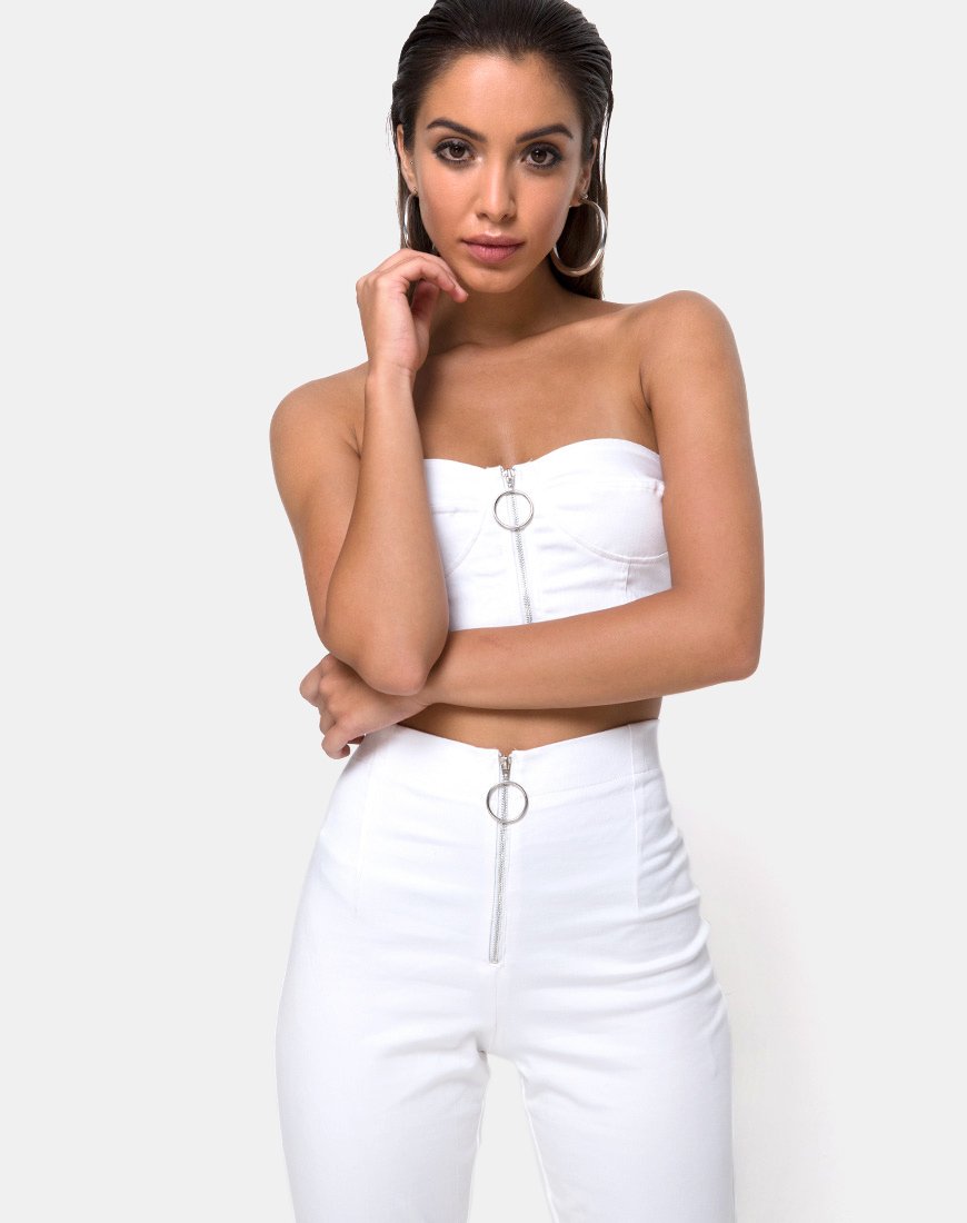 Immagine dei pantaloni Zolia in bianco